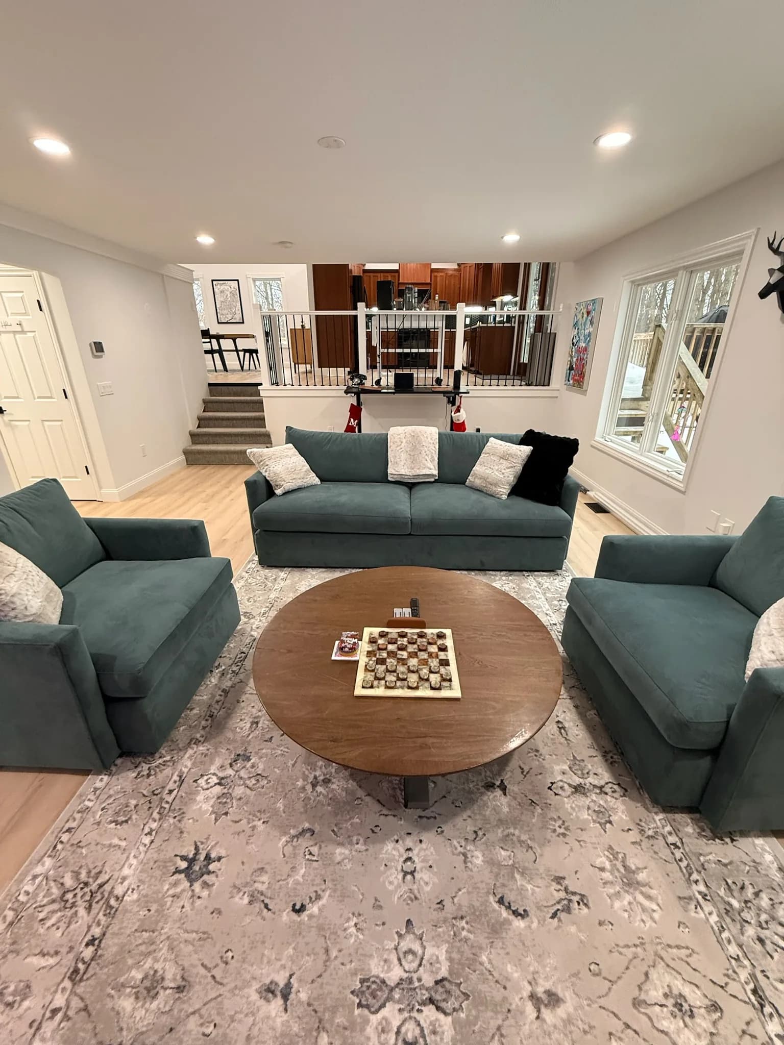 Living Room Kitchen View